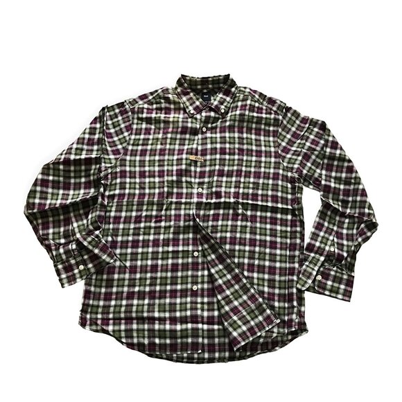 Gap Men’s Flannel Plaid Button Down Long Sleeve Shirt M, Cotton - Picture 5 of 9